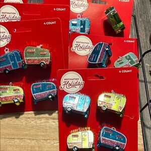 Colorful Camper Ornaments Set 24